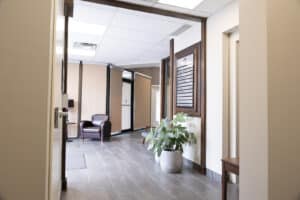 Contemporary office interior with seating and decor for startups.
