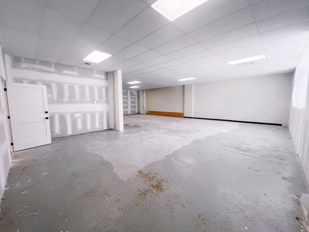 Empty commercial space under