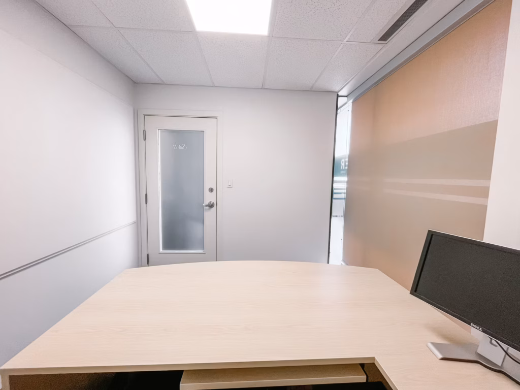 Empty office with