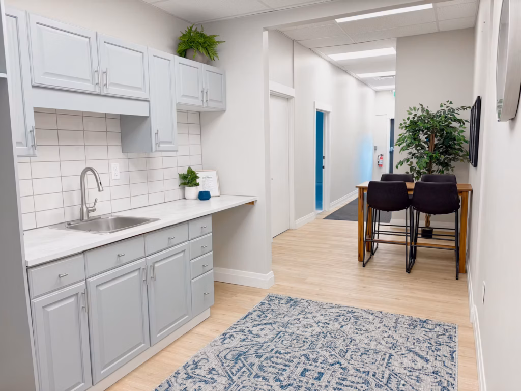 Modern office kitchen with
