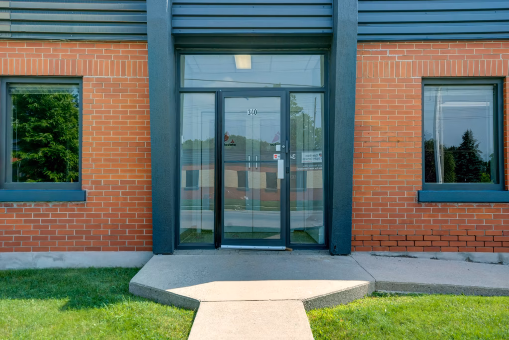 Brick building