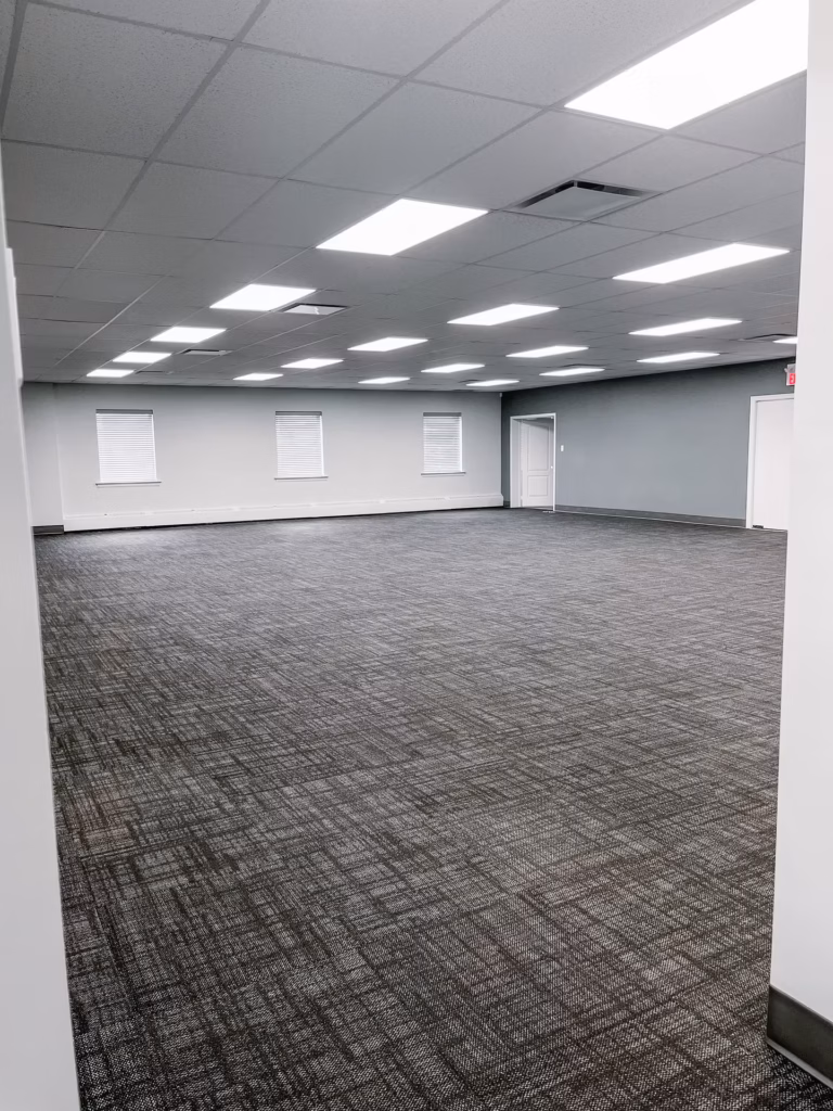 Empty commercial room