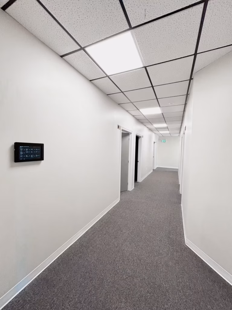 Long, empty office