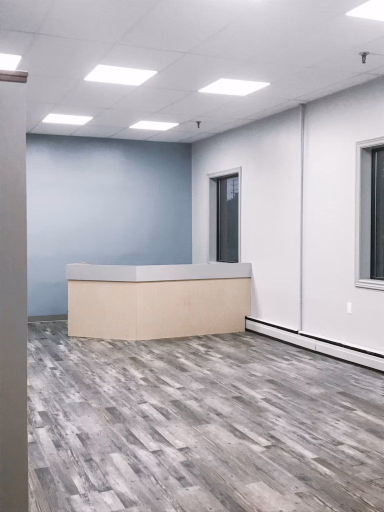 Empty office reception