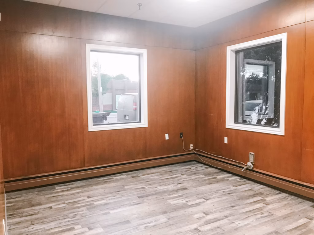 Empty room with