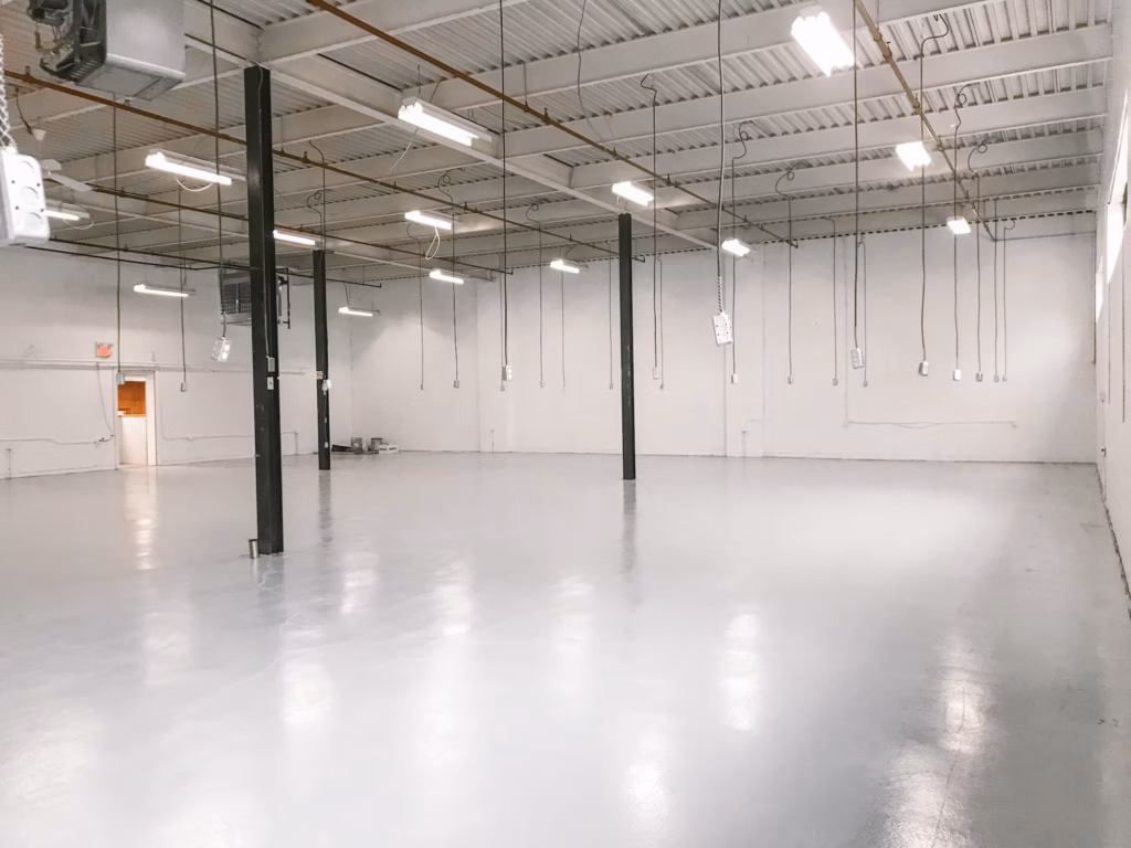 Empty industrial warehouse