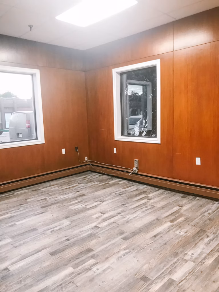 Empty room with