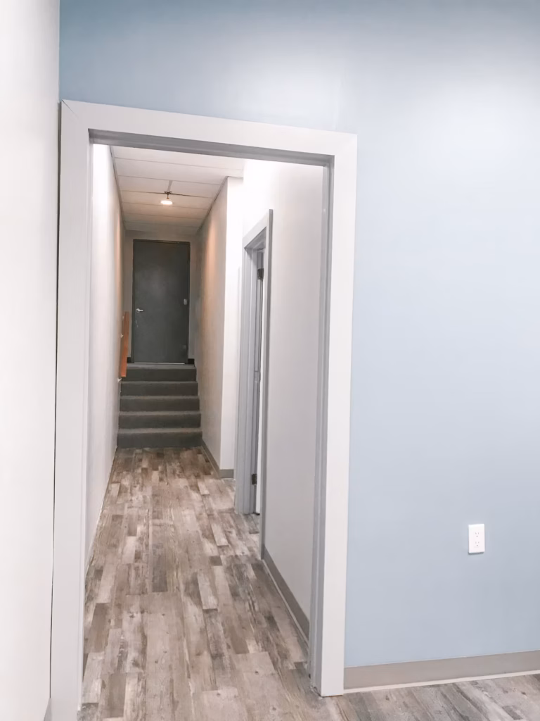 Hallway with light