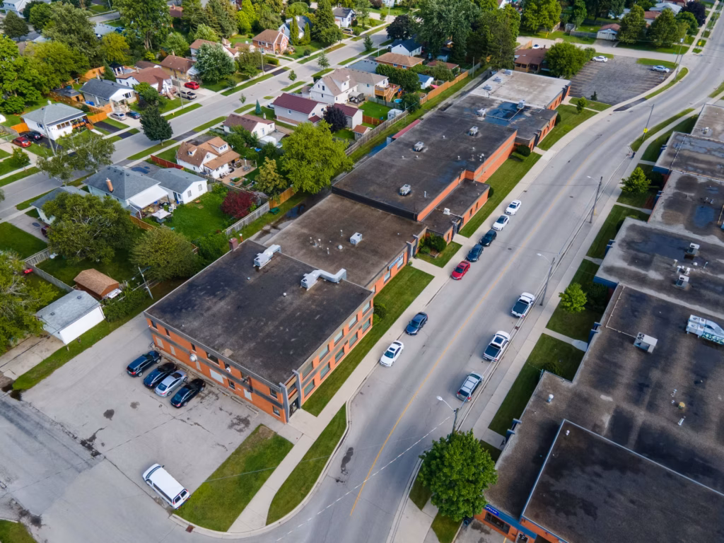 Aerial view of
