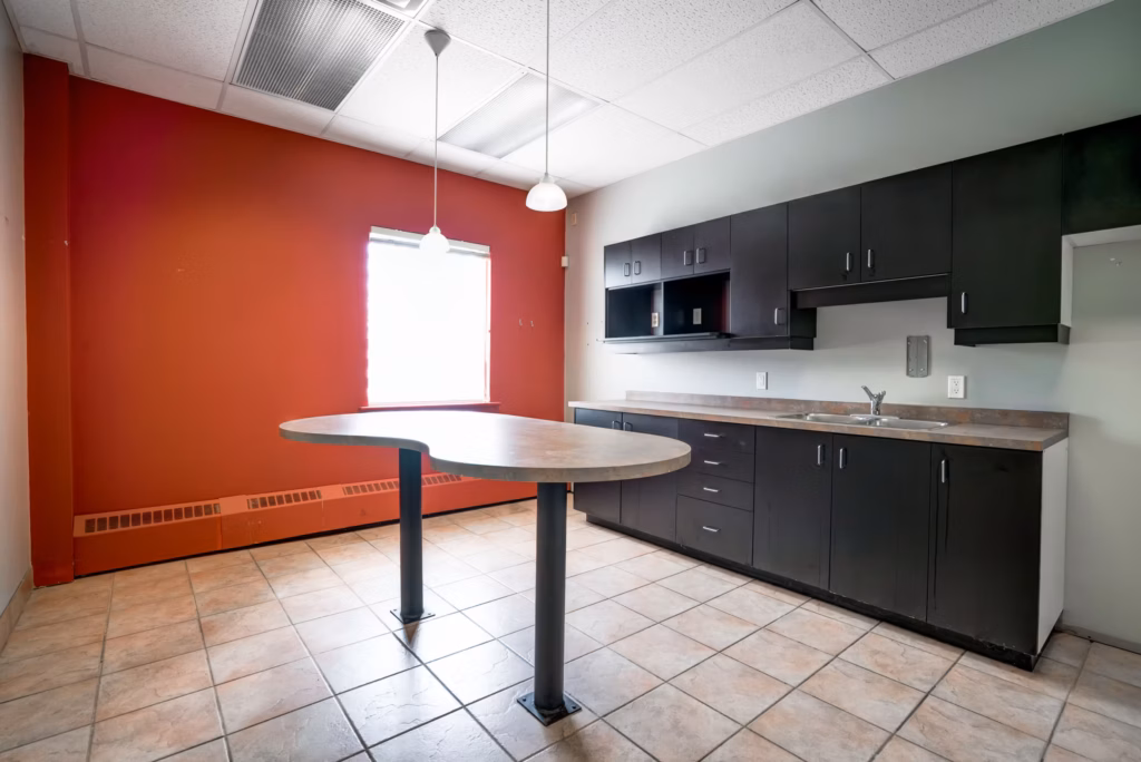 Modern office breakroom