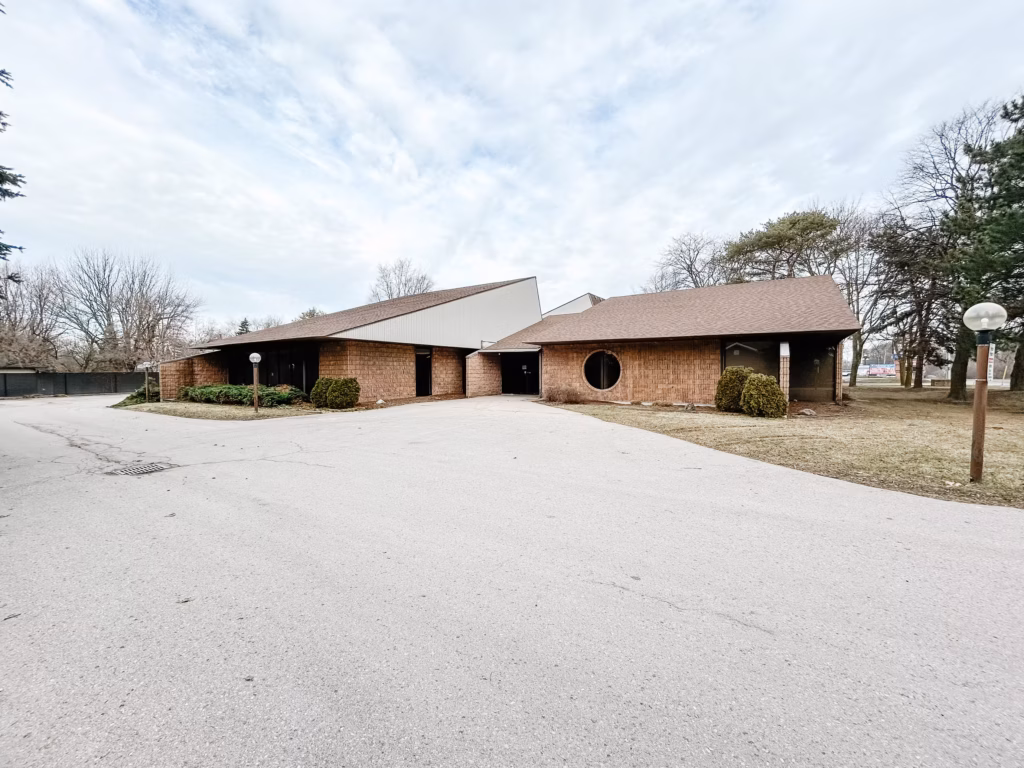 Brick building