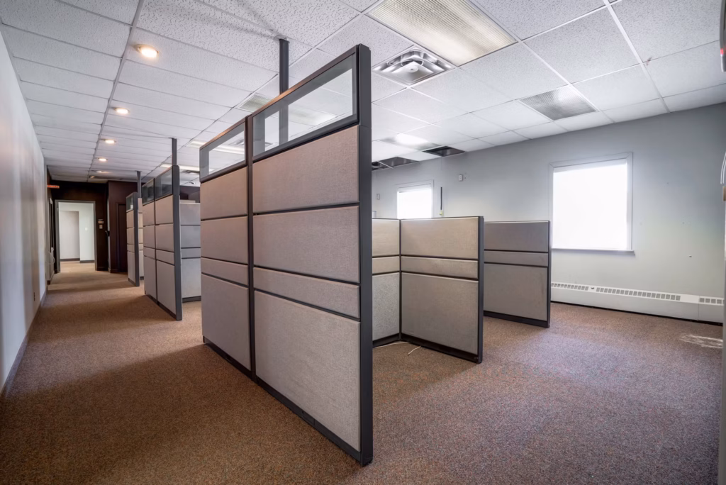 Empty office with