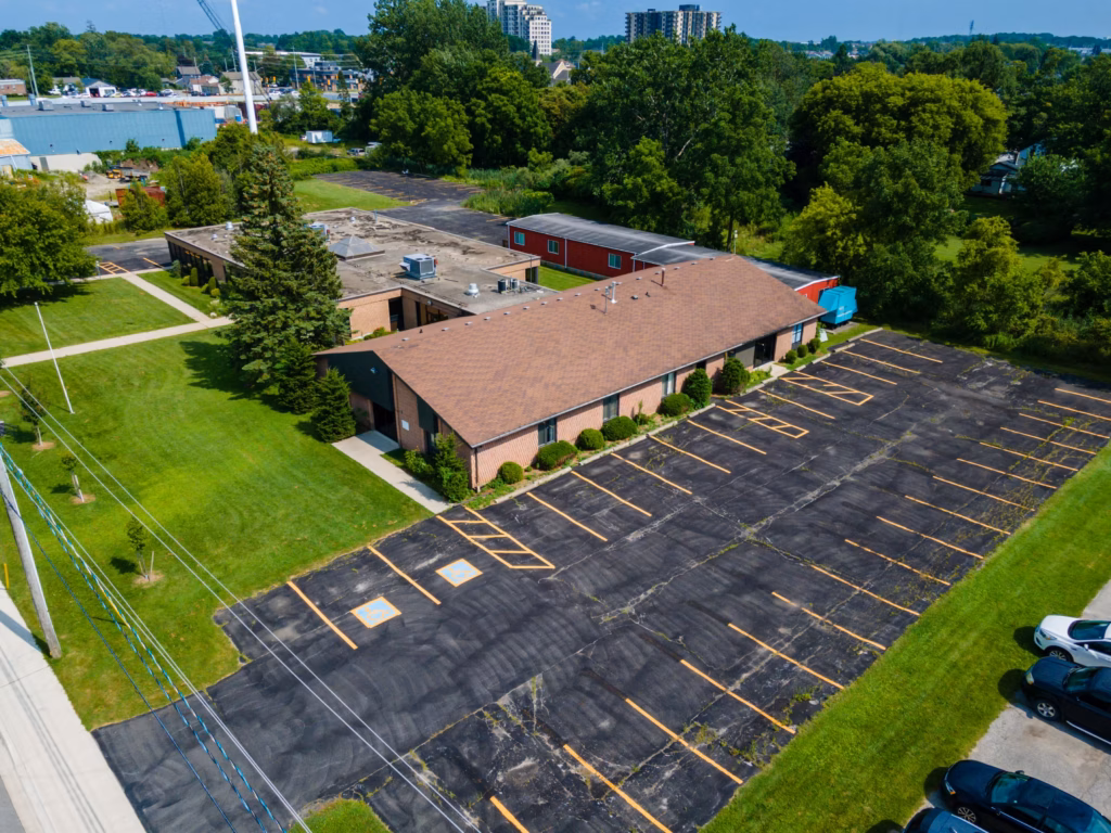 Aerial view: commercial