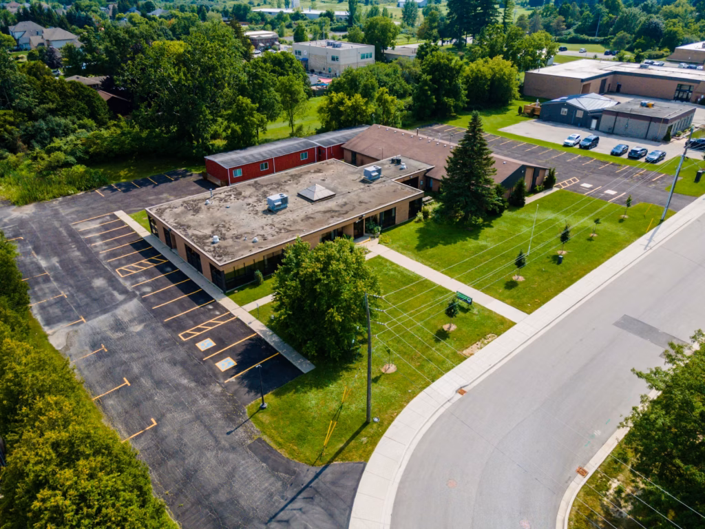 Aerial view of a
