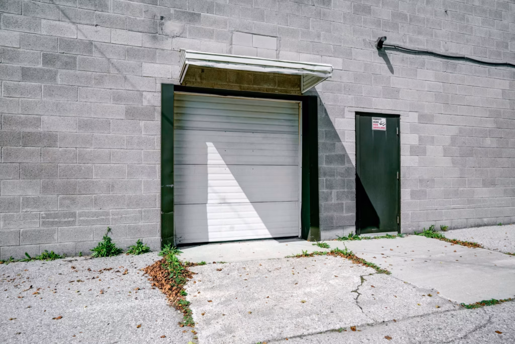 Gray cinder block