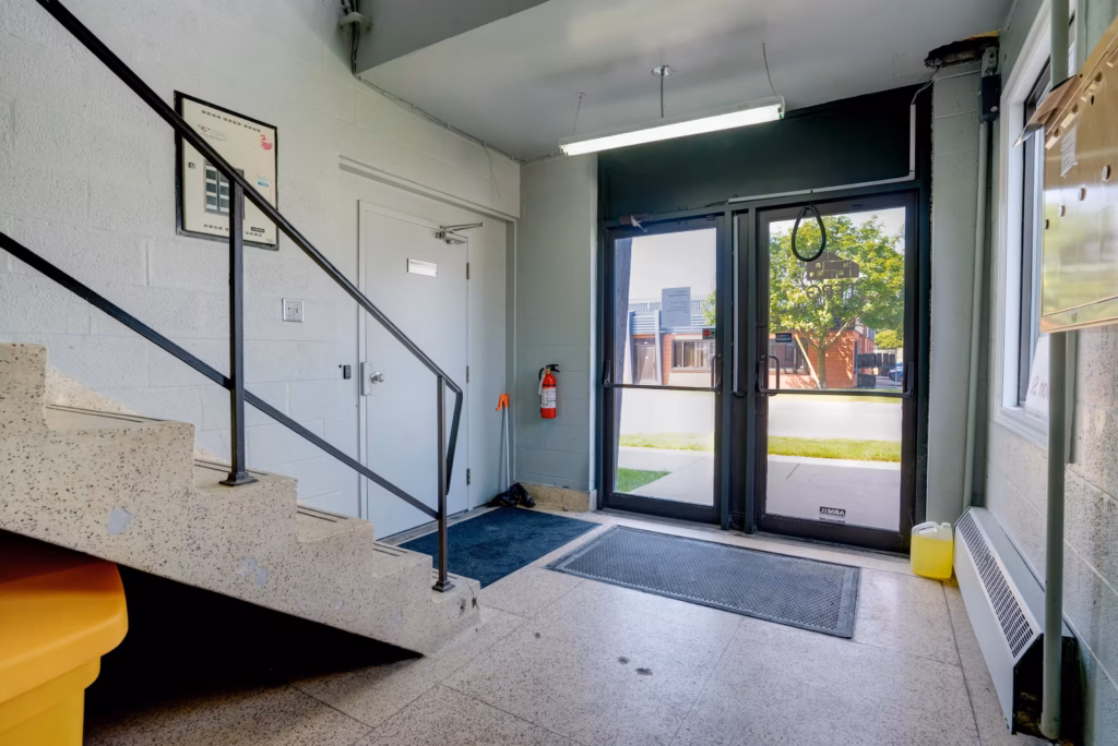 Building interior: stairs